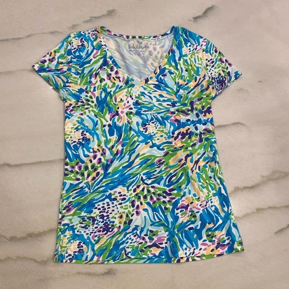 Lilly Pulitzer Shirt Size XS Sea Soirée‎